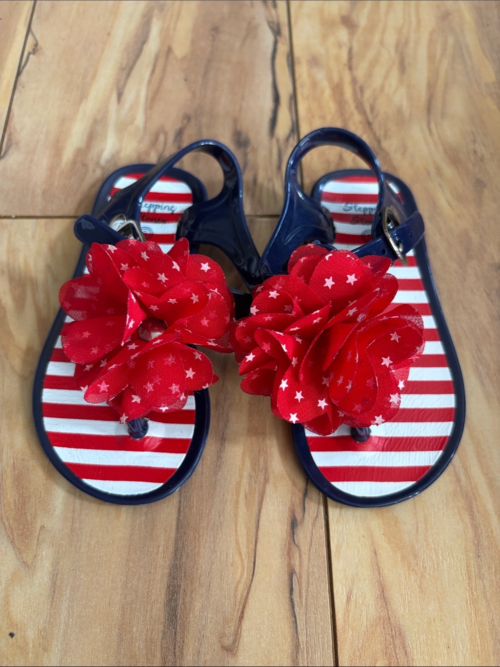 Stepping Stones Fourth of July Sandals